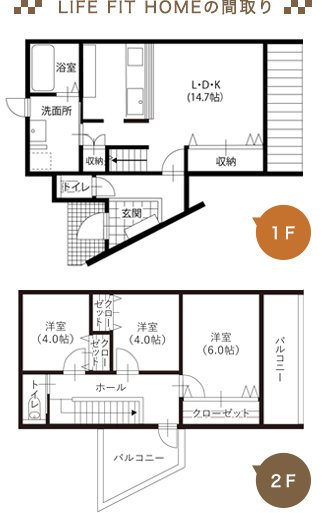 LIFE FIT HOMEの間取り