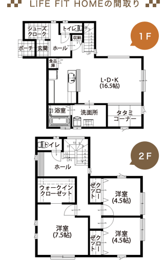LIFE FIT HOMEの間取り